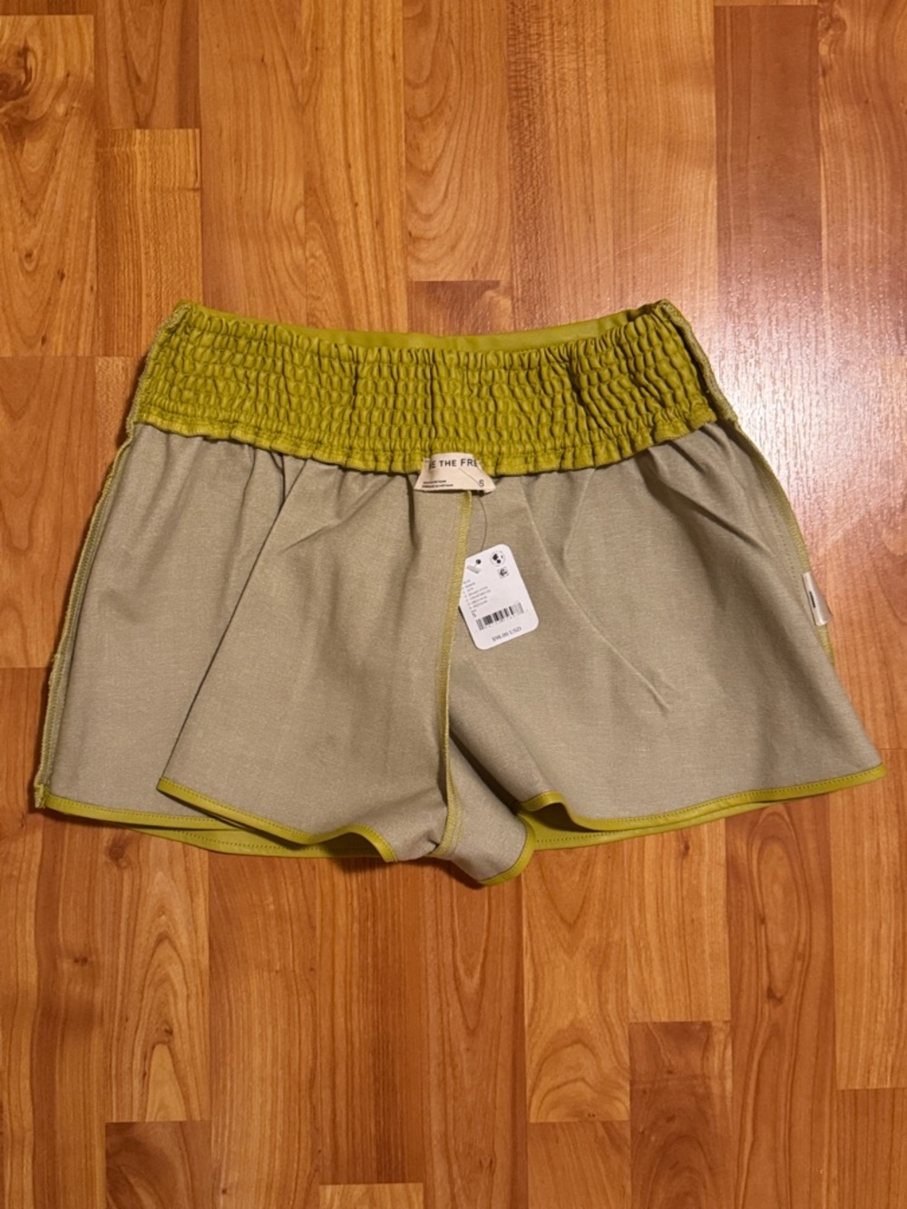 Free People We The Free Paradise Found Vegan Skort Chartreuse Skort SMALL NWT - Picture 7 of 14